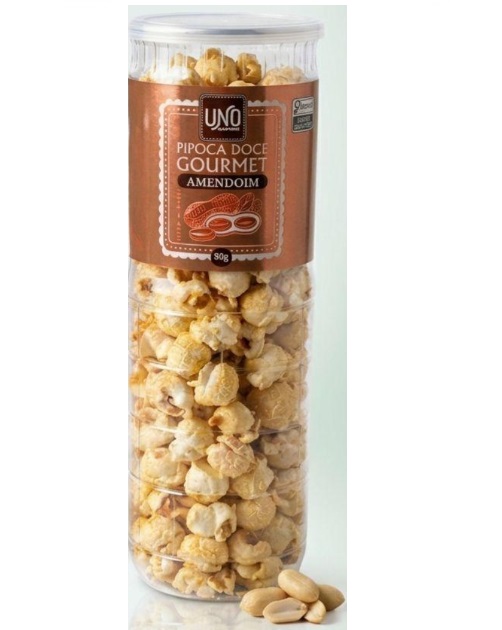 Pipoca Doce Gourmet Uno Amendoim 190GR